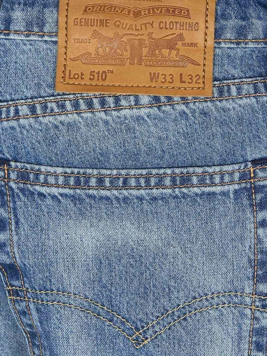 510 Men's Jeans Pants Elastic with Skinny Fit Blue