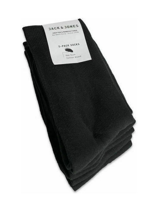 Jack & Jones Men's Solid Color Socks Black 4Pack