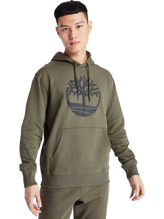 Sweatshirt with Hood Khaki