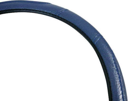 Auto Gs Auto-Lenkradabdeckung mit Durchmesser 36cm aus Kunstleder Blau
