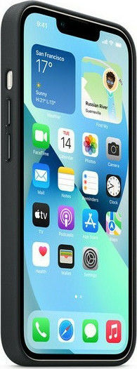 Apple Leather Case with MagSafe Back Cover Leather Midnight (iPhone 13)