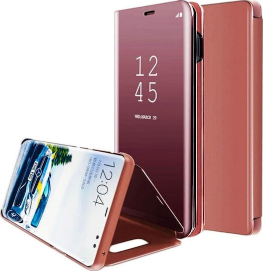 Hurtel Clear View Book Πλαστικό Ροζ (Galaxy A10)