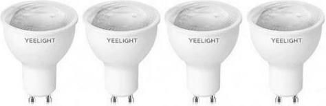 Yeelight Smart Bulbs LED 4.8W for Socket GU10 Warm White 350lm Dimmable 4pcs