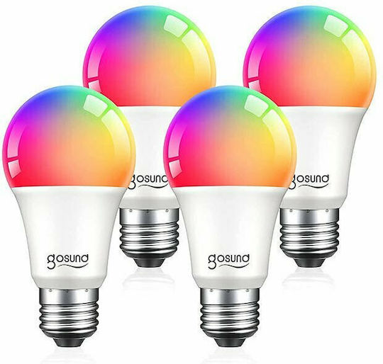 Gosund WB4 Smart LED Bulb 8W for Socket E27 and Shape A60 RGBW 800lm Dimmable