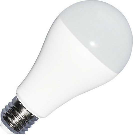 V-TAC LED-Lampe 15W 130mm für Fassung E27 und Form A65 Naturweiß 1500lm