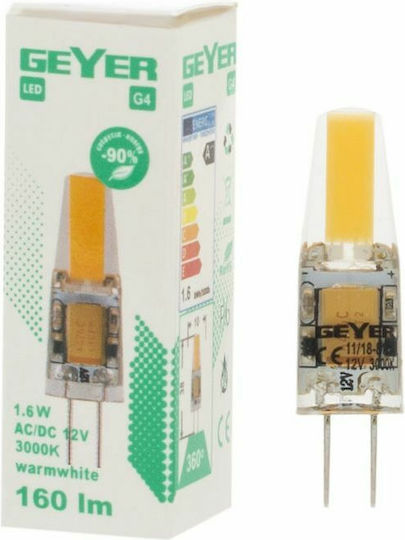 Geyer LED-Lampe 1.6W für Fassung G4 Warmes Weiß 160lm