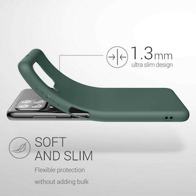 KWmobile Silicone Back Cover Moss Green (Galaxy A22 4G)