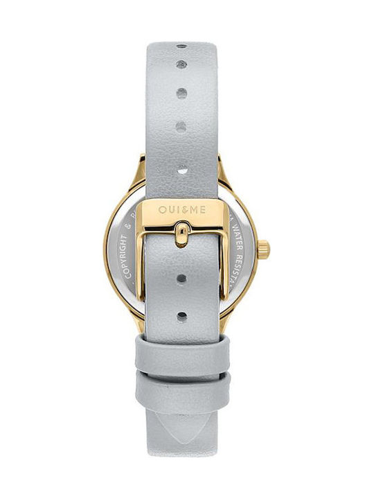 Oui & Me Bichette Women's Watch with Gray Leather Strap