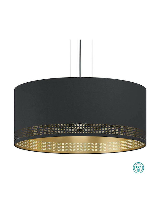 Eglo Esteperra Pendant Light Three-Light for Socket E27 Black