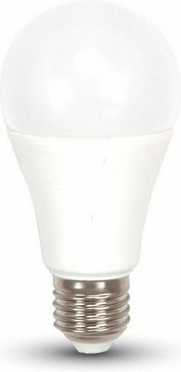 V-TAC VT-2015 Λάμπα LED 15W 130mm για Ντουί E27 και Σχήμα A65 Θερμό Λευκό 1500lm