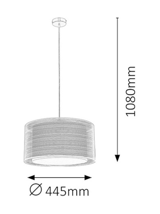 Rabalux Lustră O singură lumină pentru Soclu E27 Maro