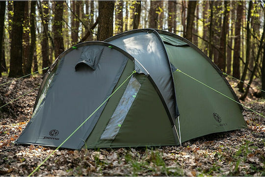 Peme Climate 3 Camping Tent Igloo Mountaineering Khaki with Double Cloth 4 Seasons for 3 People Waterproof 3000mm 310x180x120cm