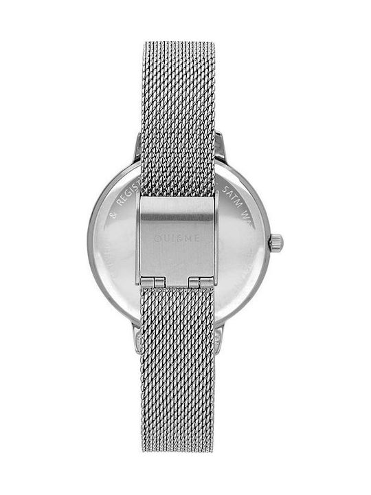 Fleurette Womens Watch 34mm Battery with Silver Stainless Steel Bracelet