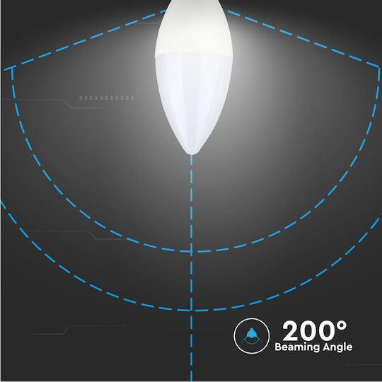V-TAC LED Bulb 5.5W for Socket E14 and Shape C37 Natural White 470lm Dimmable