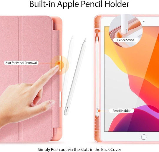 Dux Ducis Domo Flip Cover Ροζ Χρυσή (iPad 2019/2020/2021 10.2'')