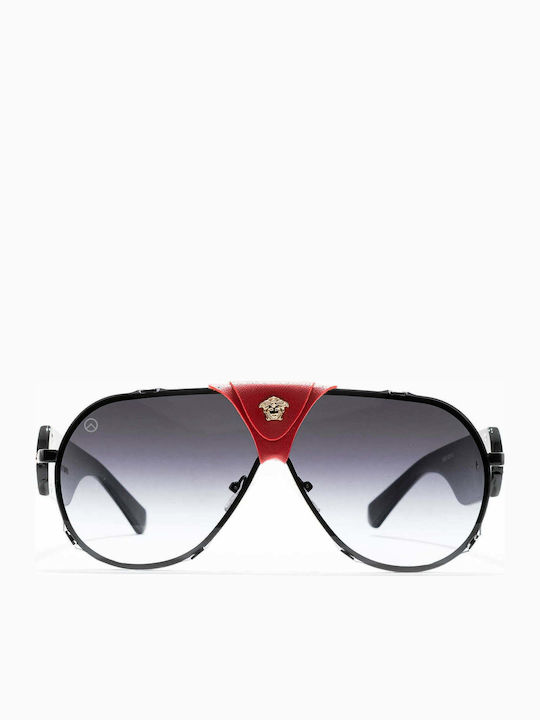 Olympus Sunglasses Medusa Leather Sunglasses Μαύρα with Metal Frame & Black Lens Olympus Sunglasses Medusa Leather Sunglasses Μαύρα with Metal Frame & Black Lens