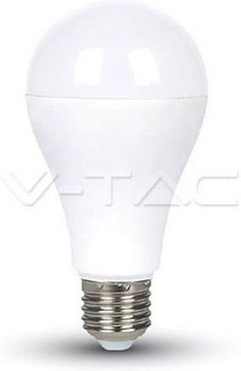 V-TAC VT-217 Λάμπα LED 17W 134mm για Ντουί E27 και Σχήμα A65 Θερμό Λευκό 1521lm