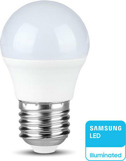 V-TAC VT-290 Λάμπα LED 7W 81mm για Ντουί E27 και Σχήμα G45 Θερμό Λευκό 600lm