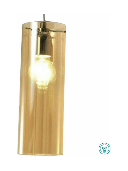 Fabas Luce Sintesi Pendant Light Single-Light for Socket E27 Honey