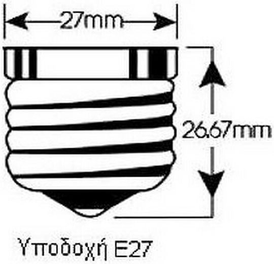 Adeleq LED Bulb 6W for Socket E27 and Shape A60 Warm White 600lm