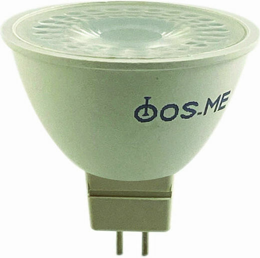 Fos me LED Лампа 4.9W За Накрайник GU5.3 И Форма MR16 Топло Бяло 400 Лумен