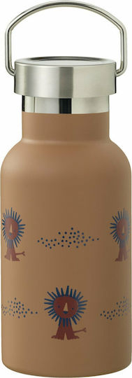 Fresk Детска Бутилка За Вода Термос Неръждаема Стомана със Сламка Lion 350ml