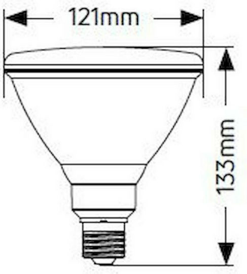 Geyer LED Bulb 15W for Socket E27 and Shape PAR38 Cool White 1150lm