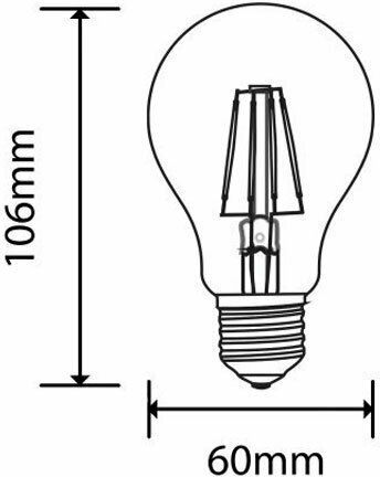 Optonica SP4-A4 Λάμπα LED 4W 106mm για Ντουί E27 και Σχήμα A60 Φυσικό Λευκό 400lm