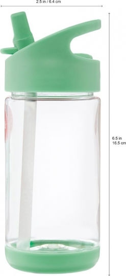 3 Sprouts Sticlă Pentru Copii Din Plastic Cu Pai Gri 350ml
