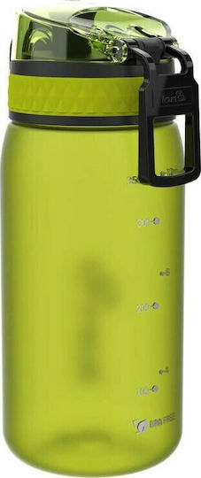 Ion8 Sport Pod Kids Water Bottle Plastic with Straw Non Spill Green 400ml