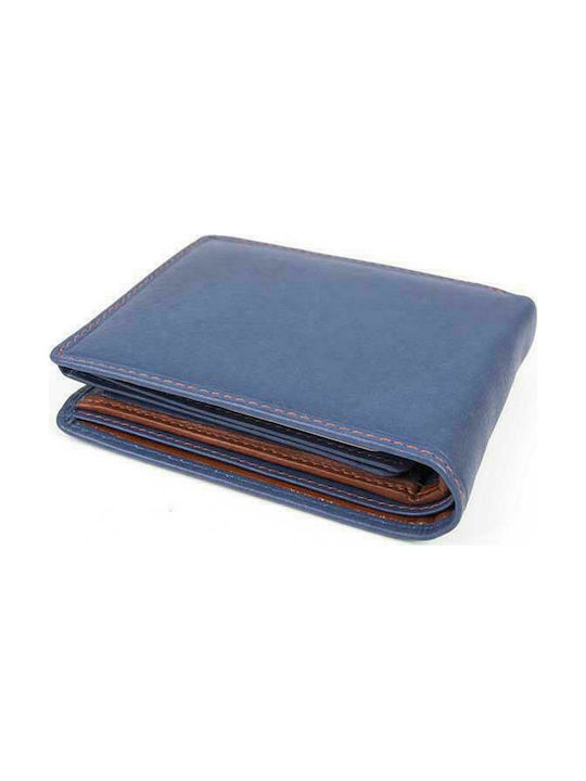 Fetiche Leather Men's Leather Wallet with RFID Blue