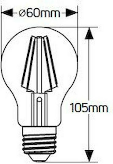 Geyer LED Bulb 6W for Socket E27 and Shape A60 Warm White 500lm