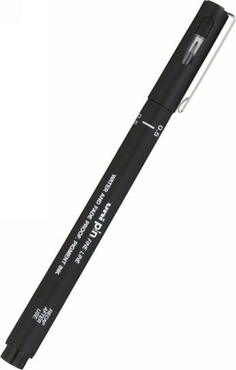 Uni-Ball Pin Line Μαρκαδόρος Σχεδίου Μαύρο 0.5mm