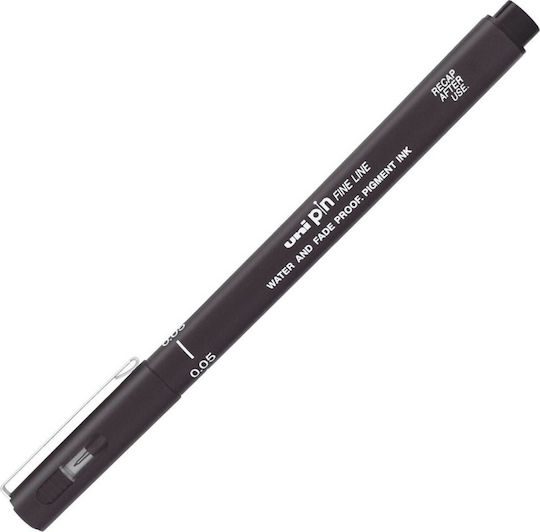 Uni-Ball Pin Line Μαρκαδόρος Σχεδίου Μαύρο 0.5mm