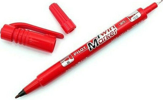 Pilot Twin Marker Μαρκαδόρος Σχεδίου Κόκκινος 2mm