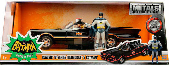 Jada Toys DC Comics: Batman Batmobile Batman 1966 Classic Batmobile Όχημα Φιγούρα ύψους 7εκ. σε Κλίμακα 1:24