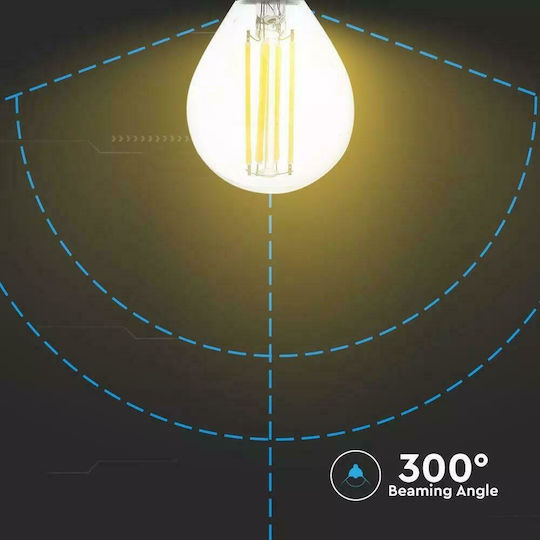 V-TAC LED Bulb 6W 78mm for Socket E14 and Shape P45 Natural White 800lm