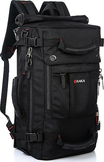 Kaka Carry On Durable Sack Voyage Back 40lt Black Fabric L55xW20xH32cm