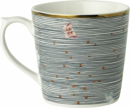 Laura Ashley Heritage Κούπα Κεραμική Midnight Pinstripe Uni 220ml