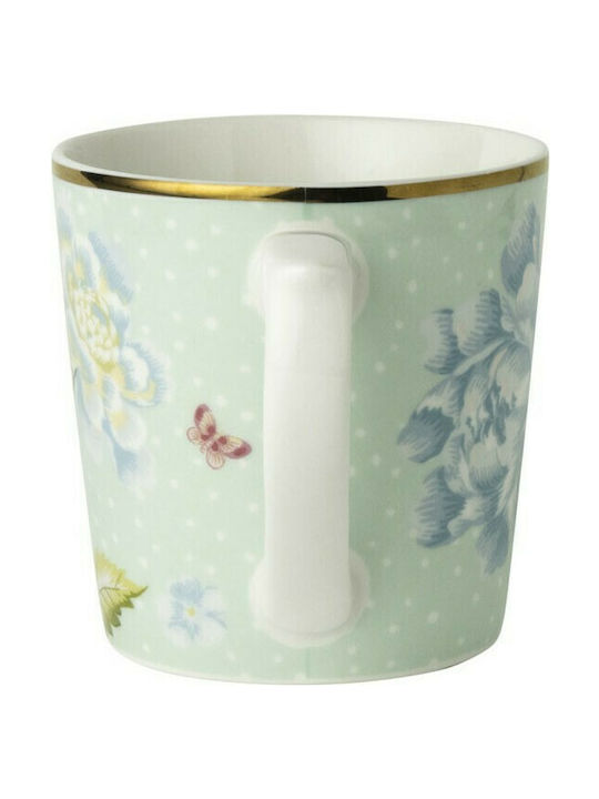 Laura Ashley Heritage Becher aus Porzellan Mint Uni 320ml