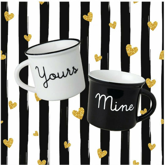 Dutch Rose Yours-Mine Keramiktasse Weiß 330ml