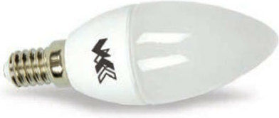 VK Lighting LED Bulb 6W 98mm for Socket E14 and Shape B35 Warm White 540lm