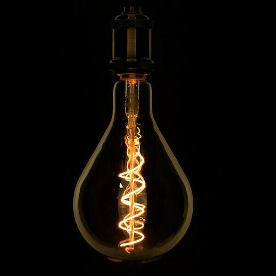 GloboStar Λάμπα LED 6W 175mm για Ντουί E27 και Σχήμα PS30 Θερμό Λευκό 500lm Dimmable