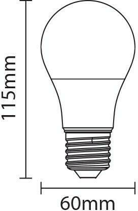 Optonica SP10-A2 Λάμπα LED 10W για Ντουί E27 και Σχήμα A60 Θερμό Λευκό 806lm