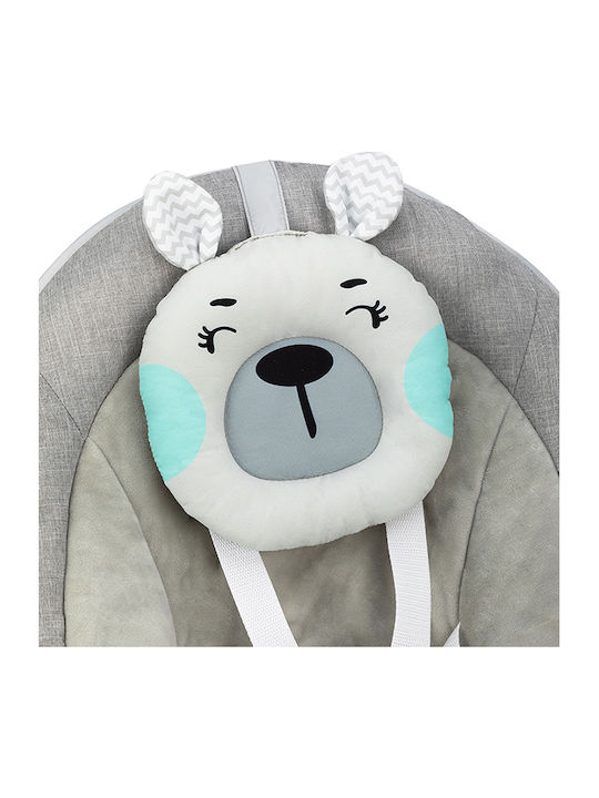 Momi Elektrisch Baby Relax Schaukel Liss mit Musik und Vibration Bear Turquoise für Kind bis 9kg