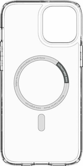 Spigen Ultra Hybrid Mag Plastic / Silicone Back Cover Transparent (iPhone 12 Pro Max)