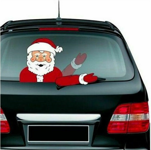 Christmas Collection Χριστουγεννιάτικα Αυτοκόλλητα για Παράθυρο με Σχέδιο Άγιου Βασίλη