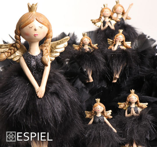 Espiel Christmas Figure Cherub Height 10.5cm with Golden Wings (Μiscellaneous Designs)