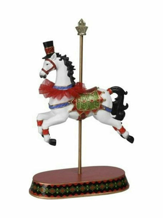 Iliadis De Crăciun Plastică Figurină Cal Înălțime 30cm.