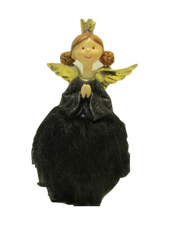 Espiel Christmas Plastic Figure Cherub Black Length 4cm